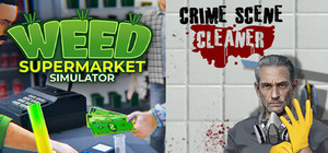 Weed Supermarket Simulator x Crime Scene Cleaner banner