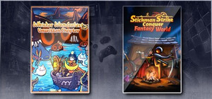 Whisker Wanderlust: Unwritten Chapter & Stickman Strikes: Conquer Fantasy World banner