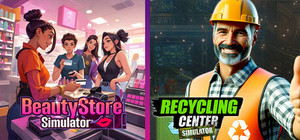 Beauty Store x Recycling Center Simulator banner