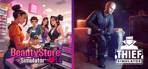 Beauty Store Simulator and Thief Simulator banner