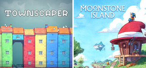 Townscaper + Moonstone Island banner