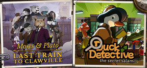 Moses & Plato + Duck Detective banner