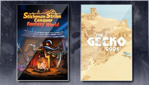 Stickman Strikes: Conquer Fantasy World & Gecko Gods banner