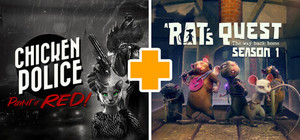 A Rat's Quest 1 + Chicken Police - Paint it RED! banner