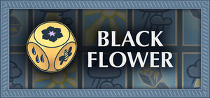 Black Flower banner
