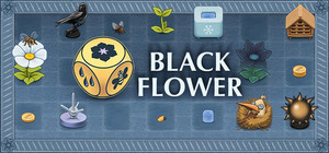 Black Flower banner