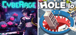 CybeRage + Hole io banner