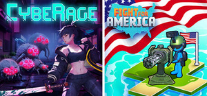 CybeRage + Fight for America banner