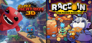 RACCOIN + Super Meat Boy 3D banner