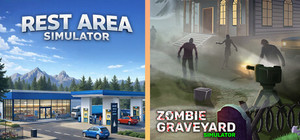 Rest Area With Zombie Graveyard banner