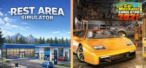 Rest Area Simulator and Car Mechanic Simulator 2021 banner