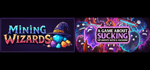 Mining Wizards X A game about sucking (up ghosts with a Vacuum) banner