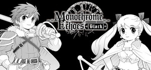 Monochrome Echoes - black banner
