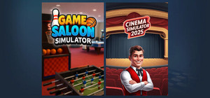 Game Saloon Simulator & Cinema Simulator 2025 banner