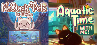 Cozy Aquatic Focus Bundle: With Me: Aquatic Time x NoSlack Pets: Lo-Fi Paws