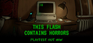 This Flash Contains Horrors banner