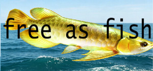 free as fish banner