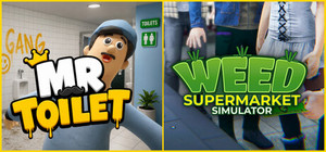 Weed Supermarket Simulator x Mr Toilet banner