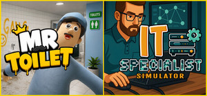 Mr Toilet x IT Specialist Simulator banner
