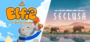 Relaxing with Elephants banner