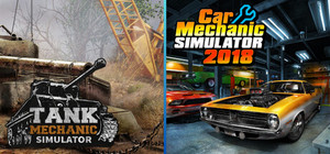 Car Mechanic Simulator 2018 and Tank Mechanic Simulator banner
