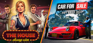 The House Always Wins x Car For Sale Simulator 2023 banner