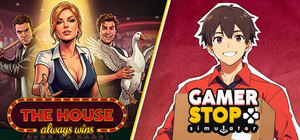 The House Always Wins x Gamer Stop Simulator banner