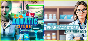 Pharmacy Store x Aquatic Store Simulator banner