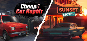 Cheap Car Repair and Sunset Motel banner