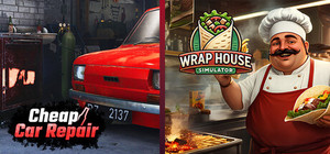 Cheap Car Repair x Wrap House Simulator banner