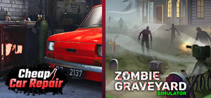 Cheap Car Repair x Zombie Graveyard Simulator banner