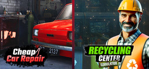 Cheap Car Repair x Recycling Center Simulator banner