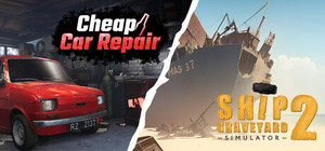 Cheap Car Repair and Ship Graveyard Simulator 2 banner