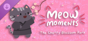 Meow Moments: The Cherry Blossom Park banner