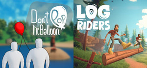 Don't Pop The Balloon + Log Riders banner