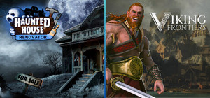 Haunted House Renovator and Viking Frontiers banner