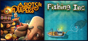 Slots & Diapers + Fishing Inc banner