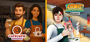 Cafe Crew in Comic Book Store banner