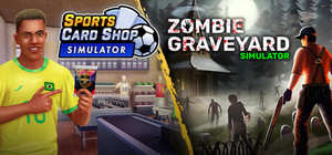 Sports Card Shop Simulator x Zombie Graveyard Simulator banner