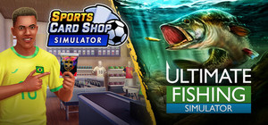Sports Card Shop Simulator x Ultimate Fishing Simulator banner
