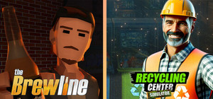 Brewline x Recycling Center Simulator banner