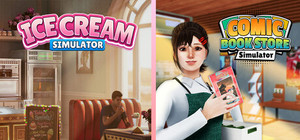 ice Cream in Comic Book Store banner