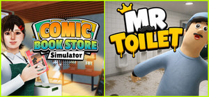 Comic Book Store x Mr Toilet banner