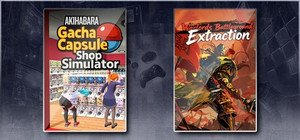 Gacha Capsule Shop Simulator - Akihabara & Warlords Battleground: Extraction banner