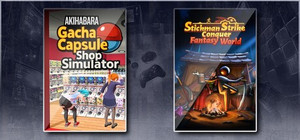 Gacha Capsule Shop Simulator - Akihabara & Stickman Strikes: Conquer Fantasy World banner