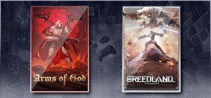 ARMS OF GOD X Greedland banner