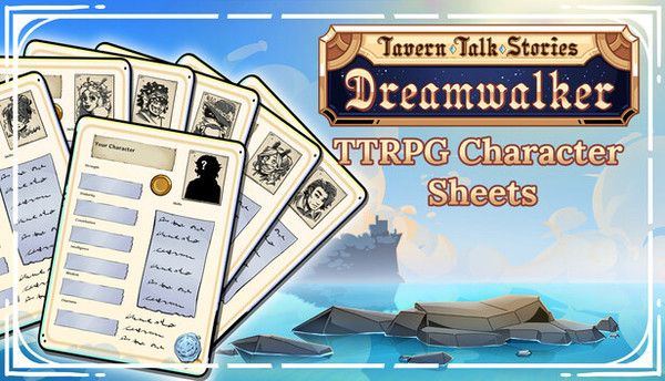 Tavern Talk Stories: Dreamwalker - TTRPG Character Sheet Bundle