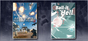 Artificial Extinction 2 & Ball-it Hell banner