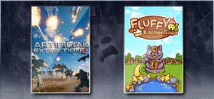 Artificial Extinction 2 & Fluffy Kitchen Saga banner