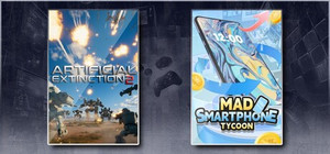 Artificial Extinction 2 & Mad Smartphone Tycoon banner